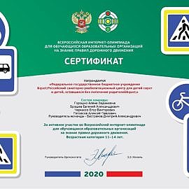 certificate 1 270x270 Достижения учреждения